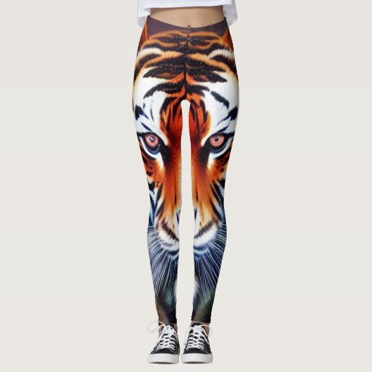 Emballage de tigre - Leggings sur impression (Devant)