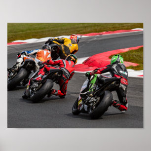 Emballage des affiches de moto