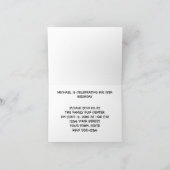 Emballage des invitations orientées d'anniversaire (Intérieur)