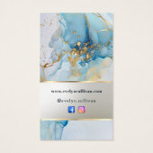 emballage en marbre rose bleue (Dos)