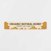 Emballage Étiquette de produit de miel moderne Tam (Design 1)