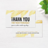 EMBALLAGE MERCI en feuille d'or tropical (Bureau)