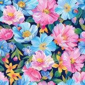 Emballage moderne de sac cadeau rose et bleu clair