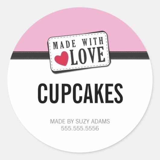 EMBALLAGE PRODUIT ÉTIQUETTE :: fait avec amour 5 (Devant)