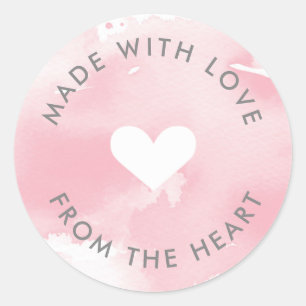 EMBALLAGE PRODUIT ÉTIQUETTE fait avec coeur d'amou