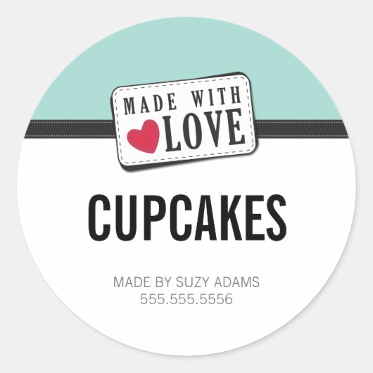 EMBALLAGE PRODUIT ÉTIQUETTE :: réalisé avec amour (Devant)