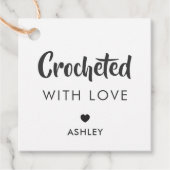 Emballé d'amour, étiquette cadeau artisanale, Kraf (Devant)