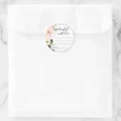 Emballé d'amour, étiquettes de cuisine à fleurs ro (Sac)