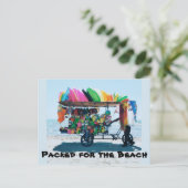 Emballé pour la carte de poste de plage (Debout devant)