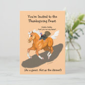 Emballement Turquie de thanksgiving et invitation (Debout devant)