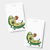 Embarazo aguacate badge (Voor- en achterkant)