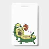 Embarazo aguacate badge (Achterkant)