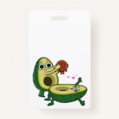 Embarazo aguacate badge (Achterkant)