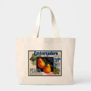 Embarcadero Fancy Santa Clara Pears Grote Tote Bag