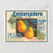 Embarcadero Merk  Crate Label Briefkaart (Voorkant)