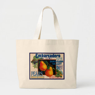 Embarcadero Pears Grote Tote Bag