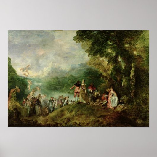 Embarkation for Cythera, 1717 Poster (Voorkant)