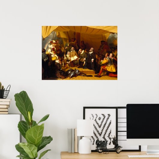 Embarkation of the Pilgrims by Robert Walter Weir Poster (Thuiskantoor)