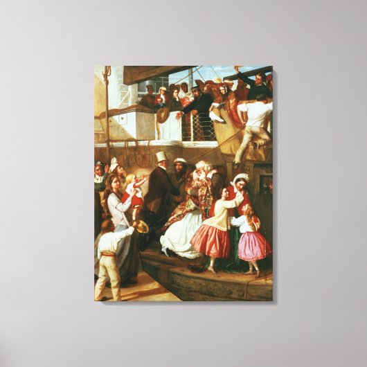 Embarkation Scene Canvas Afdruk (Voorkant)