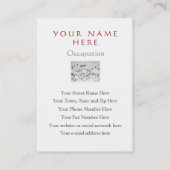 Embarquement de chat - vétérinaire - carte de (Dos)