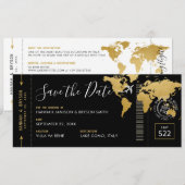 Embarquement Pass Enregistrer la date Carte du mon (Devant / Derrière)