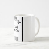 Embarquement Pass Jamaïque Mug (Devant droit)