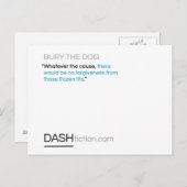 Embarquez la carte postale du chien (Devant / Derrière)