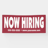 Embauche d'une bannière (Horizontal)