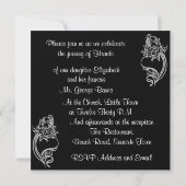 Embelied Heart Invitation Kaart (Achterkant)