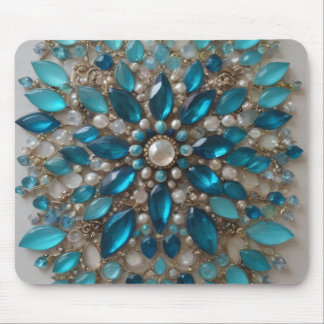 Embellished glass and stone Mousepad 4 Muismat