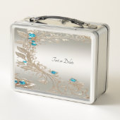 Embellister Gold Blue Stones Lunchbox (Dos)