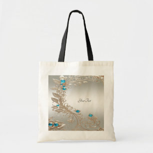 Embellister le Sac fourre-tout Gold Blue Stones