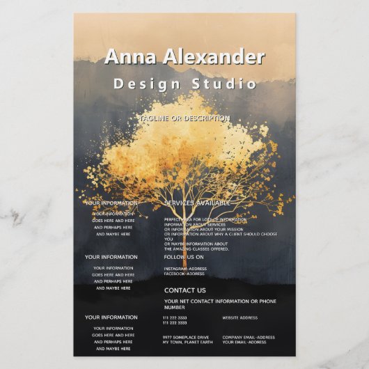 Ember Canopy | Minimaal Design Flyer (Voorkant)