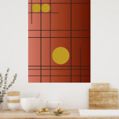 Ember Drift No. 1 — Affiches d'art mural géométriq (Cuisine)