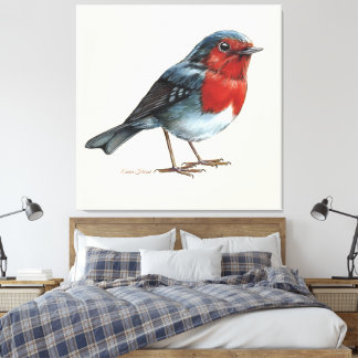 Ember Heart - Robin Canvas Afdruk