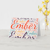 Ember Kaart (Gele Bloem)