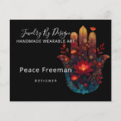 Ember Lotus | Hamsa Hand Design Flyer (Achterkant)