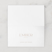 Ember Papier 3.5x2-plaatskaart uploadt uw ontwerp (Buitenkant ongevouwen)