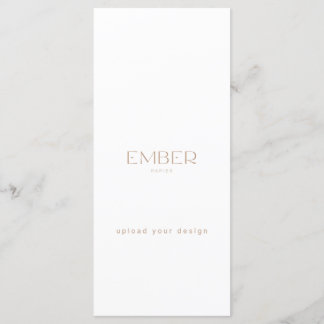 Ember Papier 4x9 Menu Aangepast Upload uw ontwerp