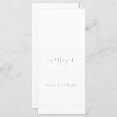 Ember Papier 4x9 Menu Personnalisé Téléchargez vot (Devant / Derrière)