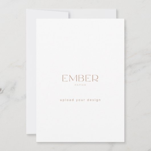 Ember Papier 5x7 Invitation personnalisé Télécharg (Devant)