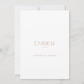 Ember Papier 5x7 Invitation personnalisé Télécharg (Dos)