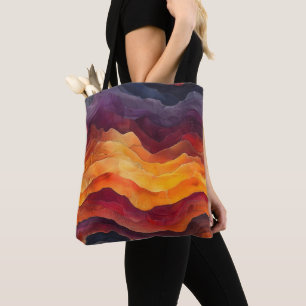 Ember Strata – Abstracte lagen van aarde en vuur Draagtas