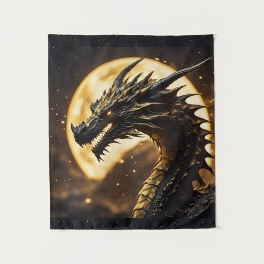 Ember The Dragon Wanddecoratie Slaapkamerdecoratie Wandkleed (Voorkant)