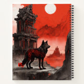 **"Ember Wolf in Ruins" Notitieboek (Achterkant)