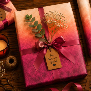 Emberblush Rise Inpakpapier Vel