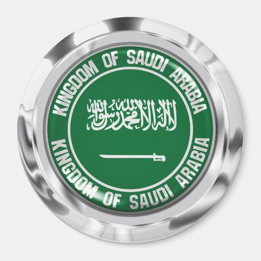 Embleem bij de Ronde van Saudi-Arabië Magneet (Voorkant)