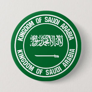 Embleem bij de Ronde van Saudi-Arabië Ronde Button 7,6 Cm