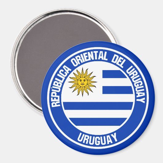 Embleem in de Uruguayronde Magneet (Voorkant / Achterkant)