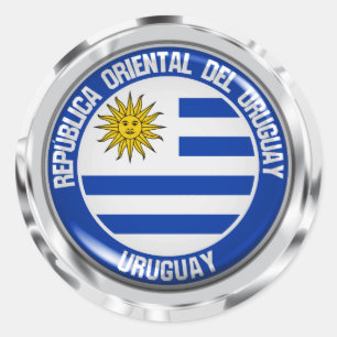 Embleem in de Uruguayronde Ronde Sticker